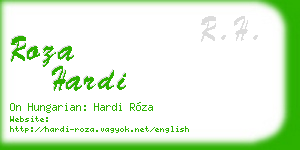 roza hardi business card