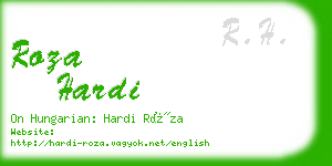 roza hardi business card